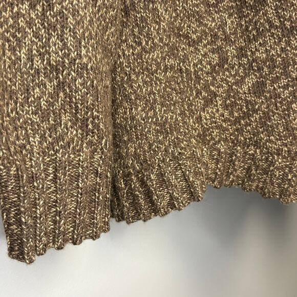 Cabela's Brown Neutral Minimalist Wool Knit Fishermen Sweater Womens Sz 2XL - Picture 3 of 7